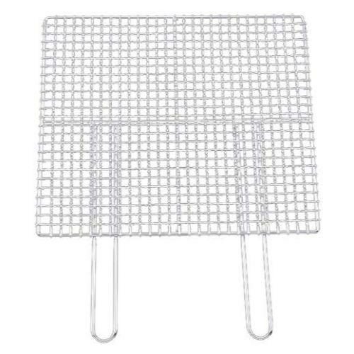 EBM ダブルハンドル 焼アミ クロームメッキ 65cm