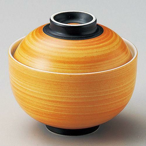 外朱中白円菓子碗(大) φ11×10cm 111-129