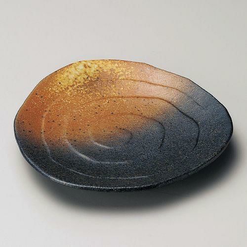 黒備前5.0三角皿 16.2×15.2×2.5cm 226-148220-249