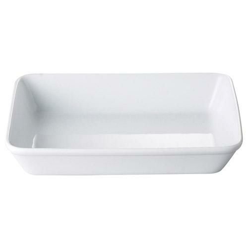 【飲食店定番】フードパン 白磁ラザニアフードパン 長角10吋/洋食器