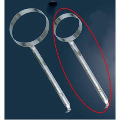 18-8 カキ揚リング 小 共柄(φ80×柄長250)