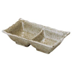 薬味皿 【唐津 二品薬味皿】 幅152mm×奥行86mm×高さ42mm【グループB】【プロ用】