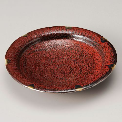 紅柚子天目5.7皿 φ17.2×3.7cm 211-029
