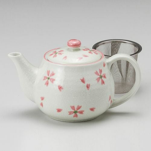 (軽量)淡雪さくらポット(茶こし付) 450cc 372-099