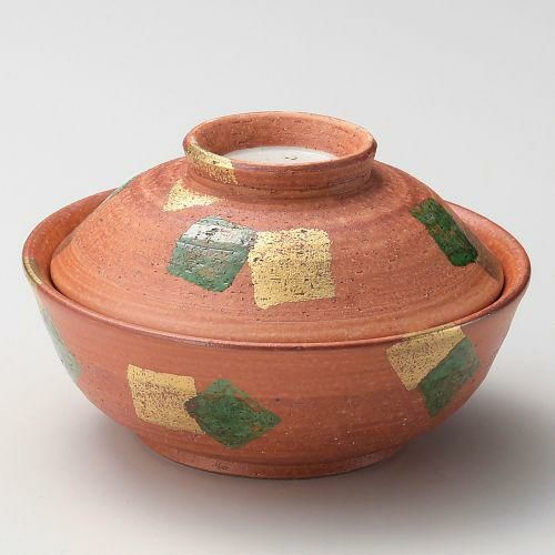 金緑彩蓋向 φ13.3×8.3cm 105-149