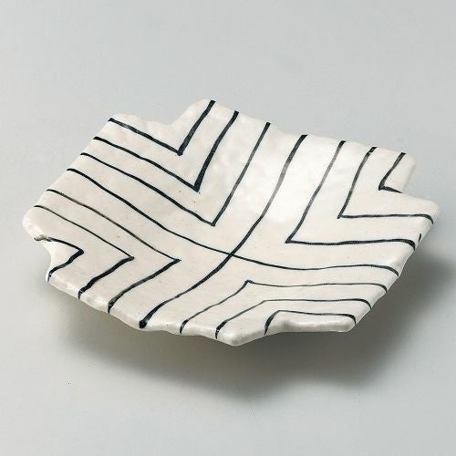 四方入筋紋6.0皿 17.5×17.5×2.6cm 040-169