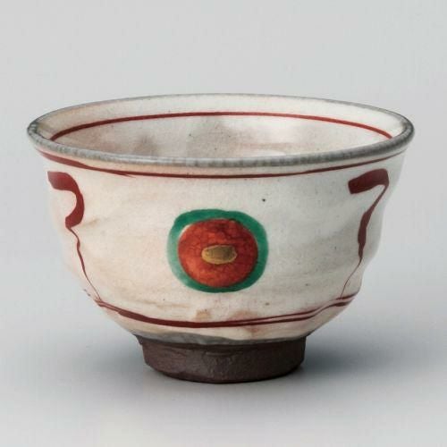 赤絵丸紋茶碗 φ10.5×7cm 346-039