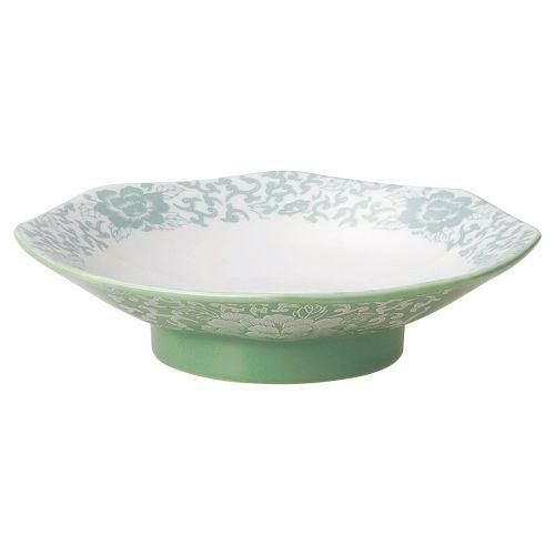 ヒスイぼたん八角シューマイ皿 18.5×4.5cm 591-519