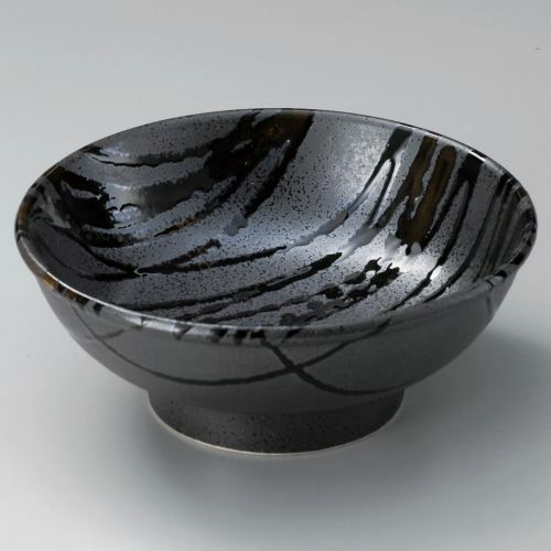 黒伊賀十草高浜7.0玉丼 φ21.8×8.7cm 307-149