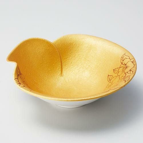 金彩椿向付 18×17.5×6.7cm 036-249