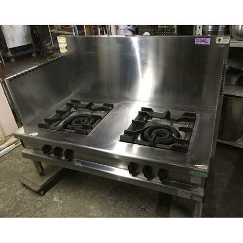 中古】スープレンジ 2口 タニコー TAP-TGP-130ASG 幅1300×奥行750×高さ