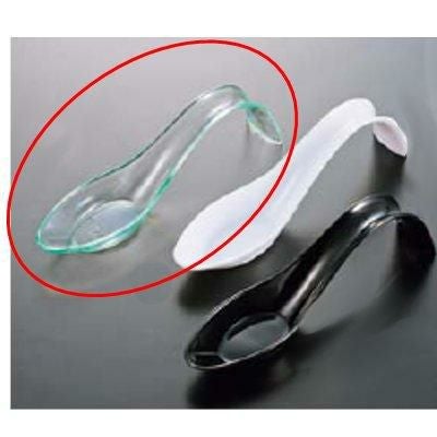 ソリア リアルトカーブハンドルスプーン(50枚入) クリアグリーン