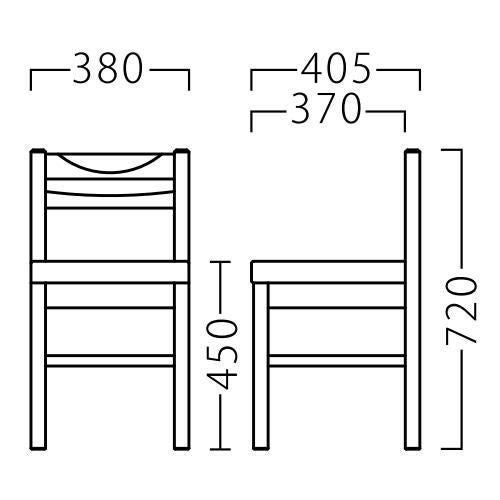 プロシード 香イス（白木） 張地ランクA