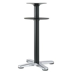 アルミダイキャストハイテーブル脚 （棚板付）ベースサイズ：A610×B460×C460×高さ1000 品番：BT-CL-600 塗装カラー：144-TN ポール：76φ