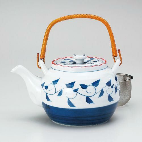 呉須唐草6号土瓶(カップアミ) φ15×12.5cm(1100cc) 374-219