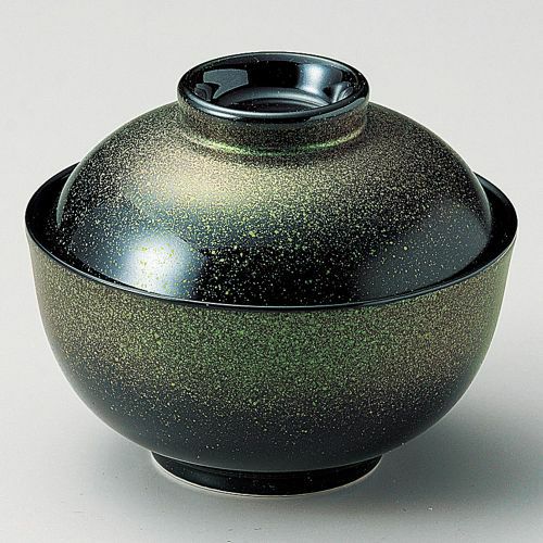 グリーン吹煮物碗(小) φ11.2×8.8cm 108-159