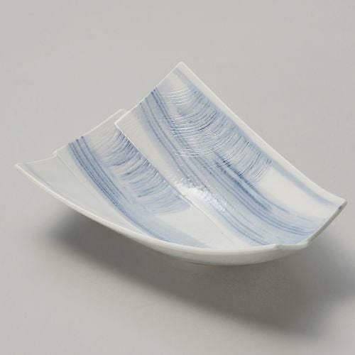 青呉須貼合せ向付 18.5×14.2×6cm 045-199