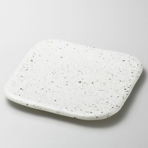 白斑点パレット25cm角盛皿 25×25×2.7cm 183-219