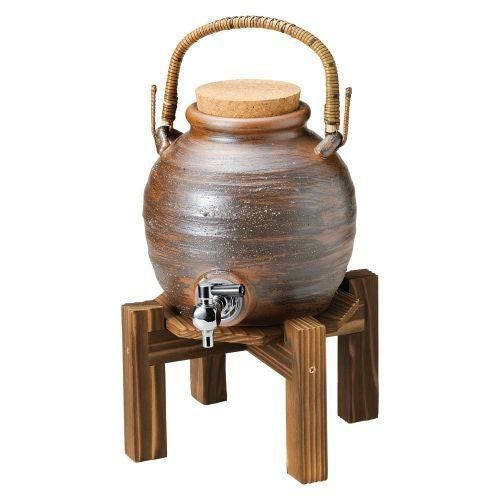 灰釉手付サーバー(マイナスイオン) 20×15×37cm(2500cc) 264-029