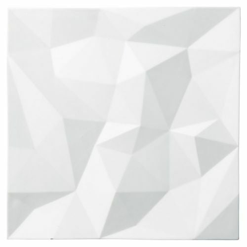 シャドースクエアープレートL白 29.2×29.2×1.8cm 463-129