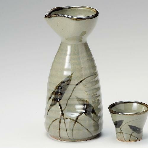 益子水草2号徳利 7.6×16.5cm(360cc) 275-369