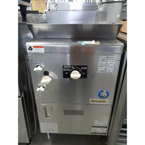 中古】角型ゆで麺機 富士工業所 角型FB-6570A 幅650×奥行700×高さ800(+