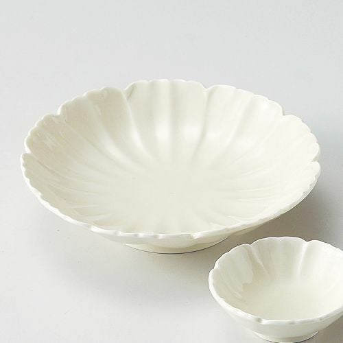 黄青磁花形刺身鉢 16.8×3.8cm 028-409