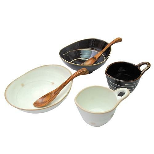 カレー皿・カップ・スプーン【リップルペアカレーセット】 【食器】