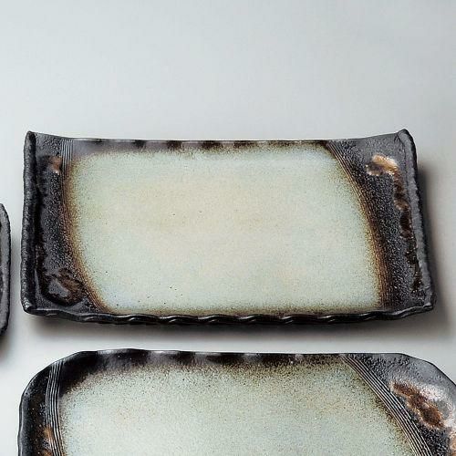 風雅13号長角皿 41.5×29.5×4cm 235-229