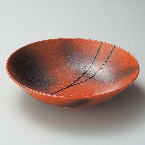 赤伊賀30cm鉢 φ30×7.8cm 242-119