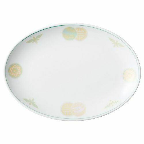 清楽10吋メタプラター 26.4×18.9×2.8cm 590-379