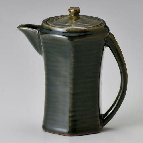 織部手付きタレポット 14×9.5×16cm(400cc) 287-099