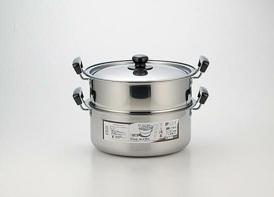 蒸しもの鍋 満菜 二段蒸器 28cm
