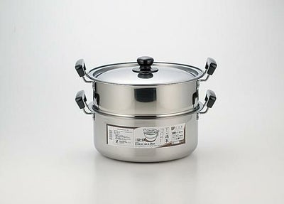 蒸しもの鍋 満菜 二段蒸器 28cm