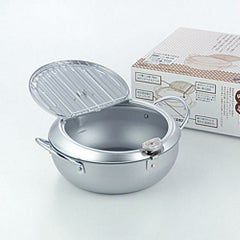 味楽亭2 フタ付き天ぷら鍋 24cm (温度計付) SJ1025