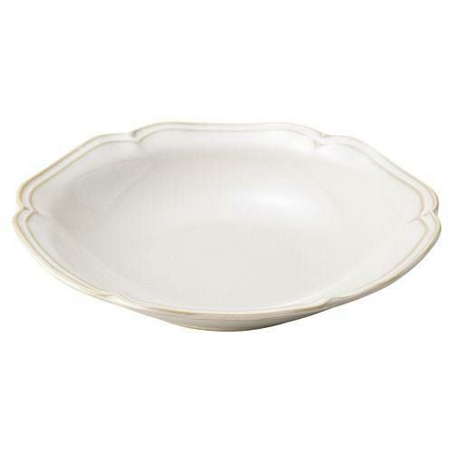 アンジュラフィネ21cm深皿(白) φ21×4.2cm 543-048520-069