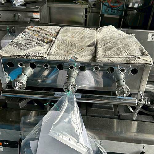 中古】たこ焼き器 4連 28穴 幅770×奥行470×高さ180 都市ガス 【送料