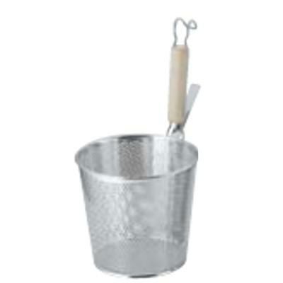 UK 18-8 パンチング 平底うどん揚 木柄