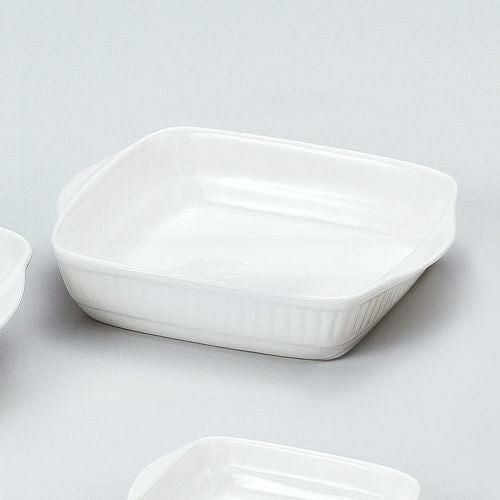 J3白耳付グラタン(M) 23.3×19.5×5cm 540-039