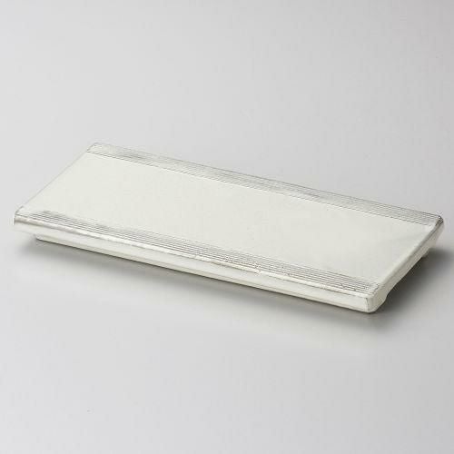 白粉引8.5長皿 26×12×2.2cm 142-029