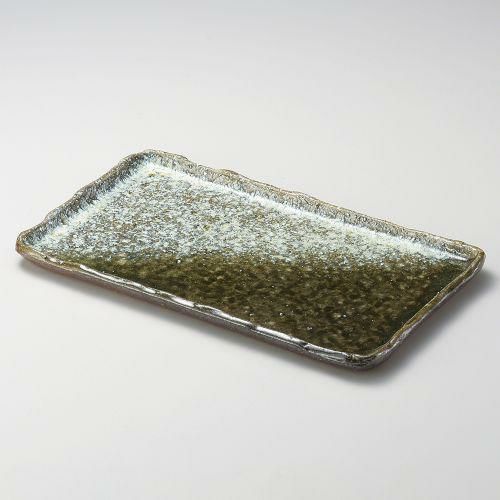 ビードロ窯変13.3長角皿 40×24×2.5cm 159-059