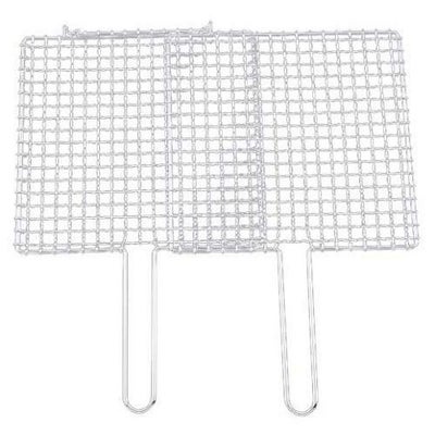 EBM シングルハンドル 合わせ焼アミ クロームメッキ35cm