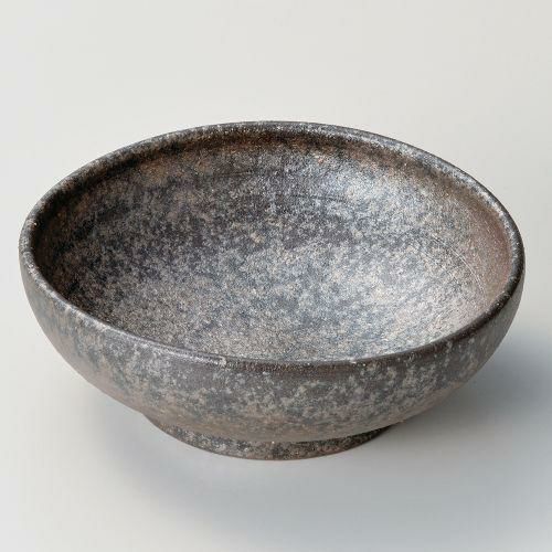 黒窯変5.3楕円鉢 16×15×5.5cm 046-038
