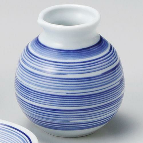 手描き駒筋そば徳利 φ7×7.8cm(160cc) 292-019