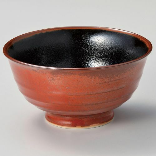 朱赤天目深口6.0丼 φ18×9.4cm 313-019