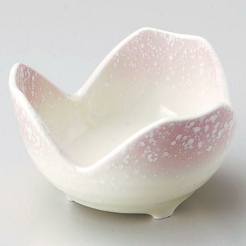 ピンク白吹割山椒4.0小鉢 12×7cm 076-219