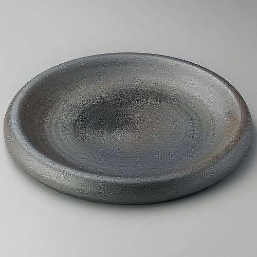 黒窯変10.0台皿 φ31×3.5cm 168-139