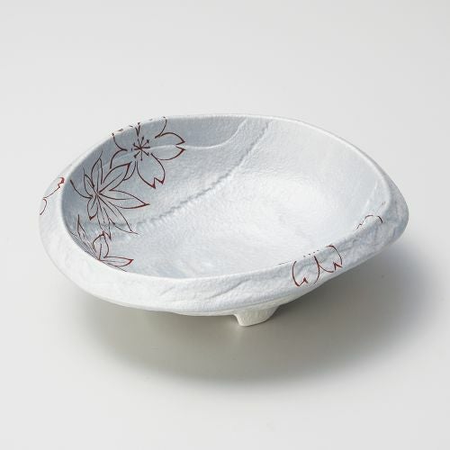 銀彩春秋向付 17.8×16×5.5cm 035-159