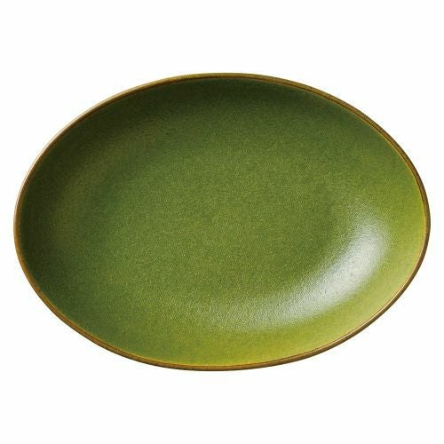 オリーブ26cmオーバルボール 26.2×19×5.5cm 453-179