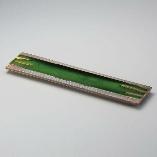 錆織部流し17.0長皿 53×12×2.2cm 154-199